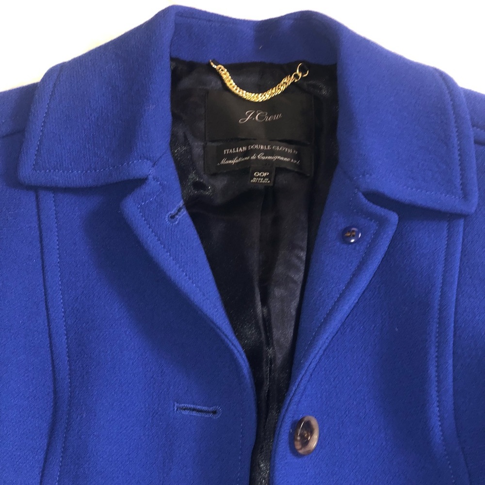J. Crew Women's Blue Lady Day Coat - Picture 3 of 7